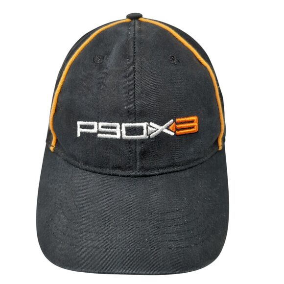 P90X3 Strapback Hat Black One Size Adjustable Embroidered 6 Panel Cotton - Picture 1 of 9